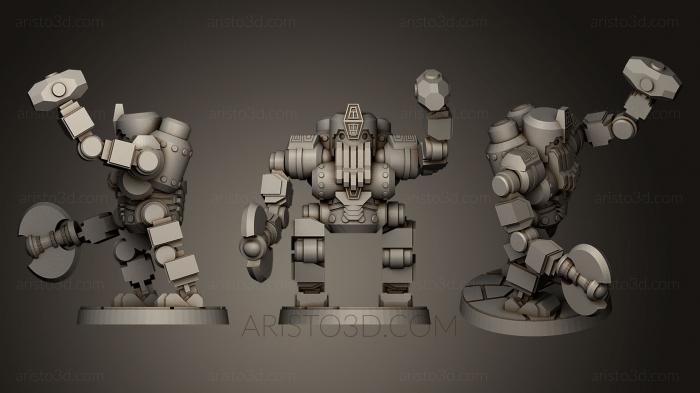 Figurines heroes, monsters and demons (STKM_0446) 3D model for CNC machine